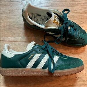 Adidas Sambas OG Size 6.5 Collegiate Green